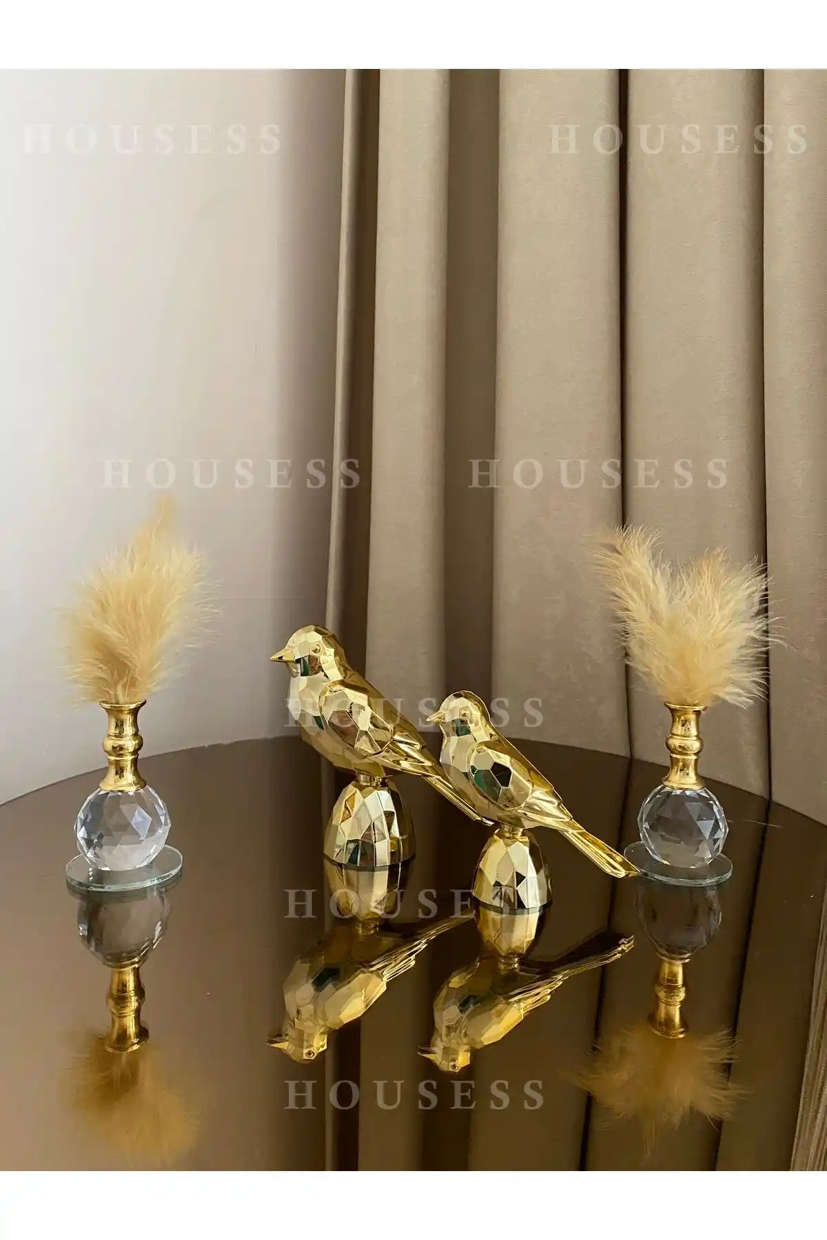 Housess Dekoratif Kuş ve Tüylük Seti Modern Şıklık ve Estetik Sunar