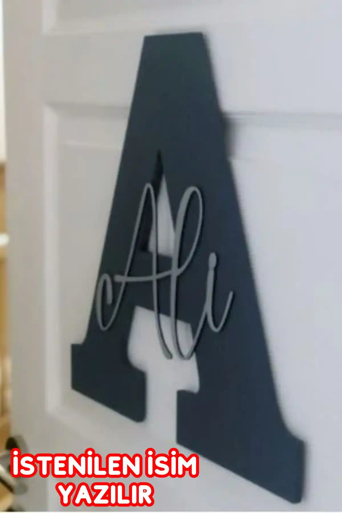 İsme Özel Bebek ve Çocuk Odası Ahşap Harf İsimlik Kapı Süsü Üretimi ve Özelleştirme