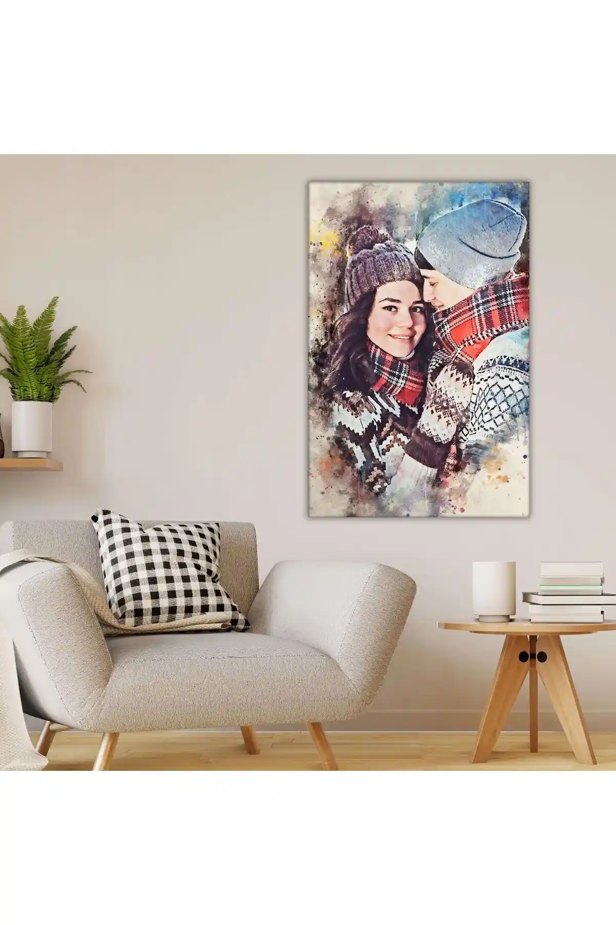 Kişiye Özel Fotoğraflı Kanvas Tablo 50x70cm Sanat ve Dekorasyon İçin Uygun