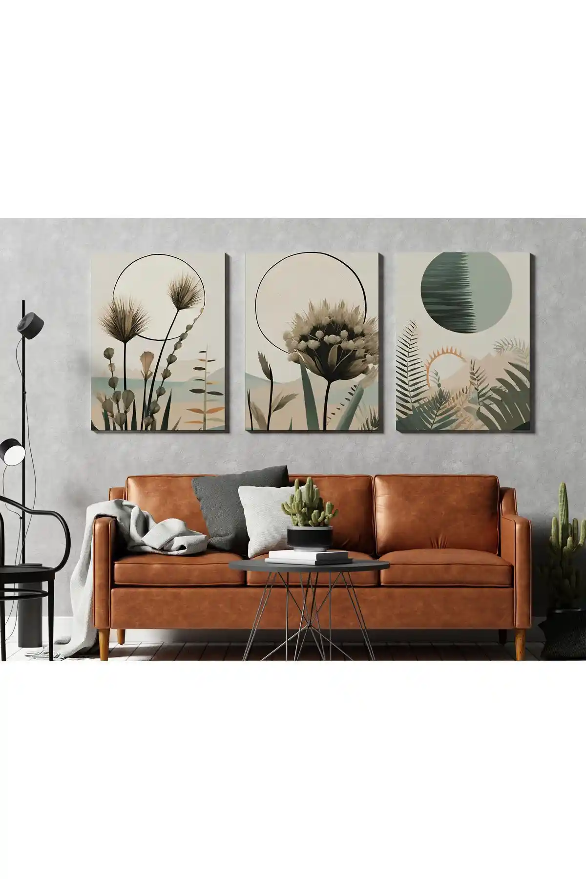 KOLDEMİR 3'lü Bohem Tablo: Modern ve Şık Ev Dekorasyonu İçin Ideal Seçenek