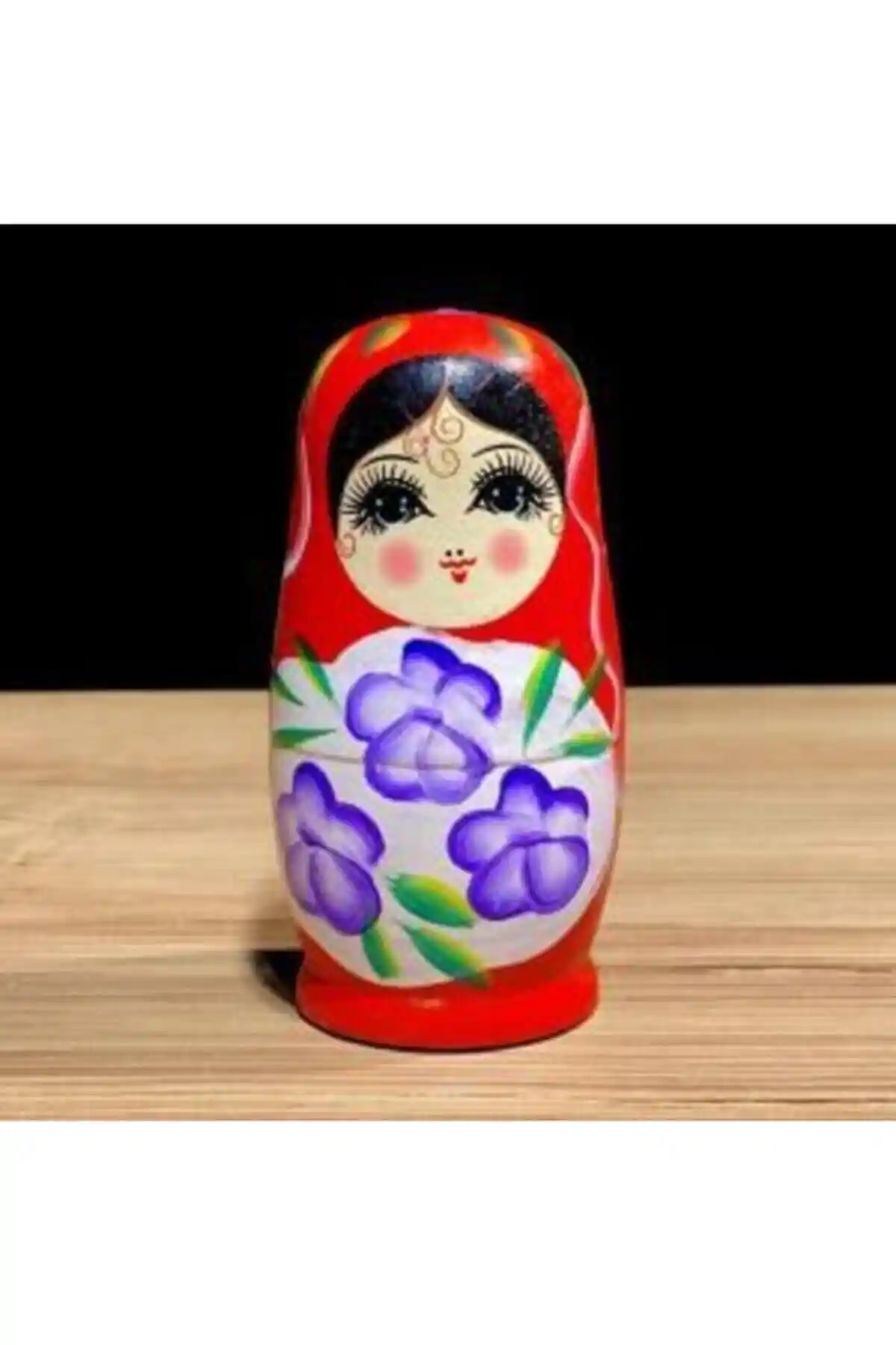 Miski Alem Matruşka Bebek 5'li Kırmızı Seti Geleneksel Rus El Sanatlarının Modern Yansıması