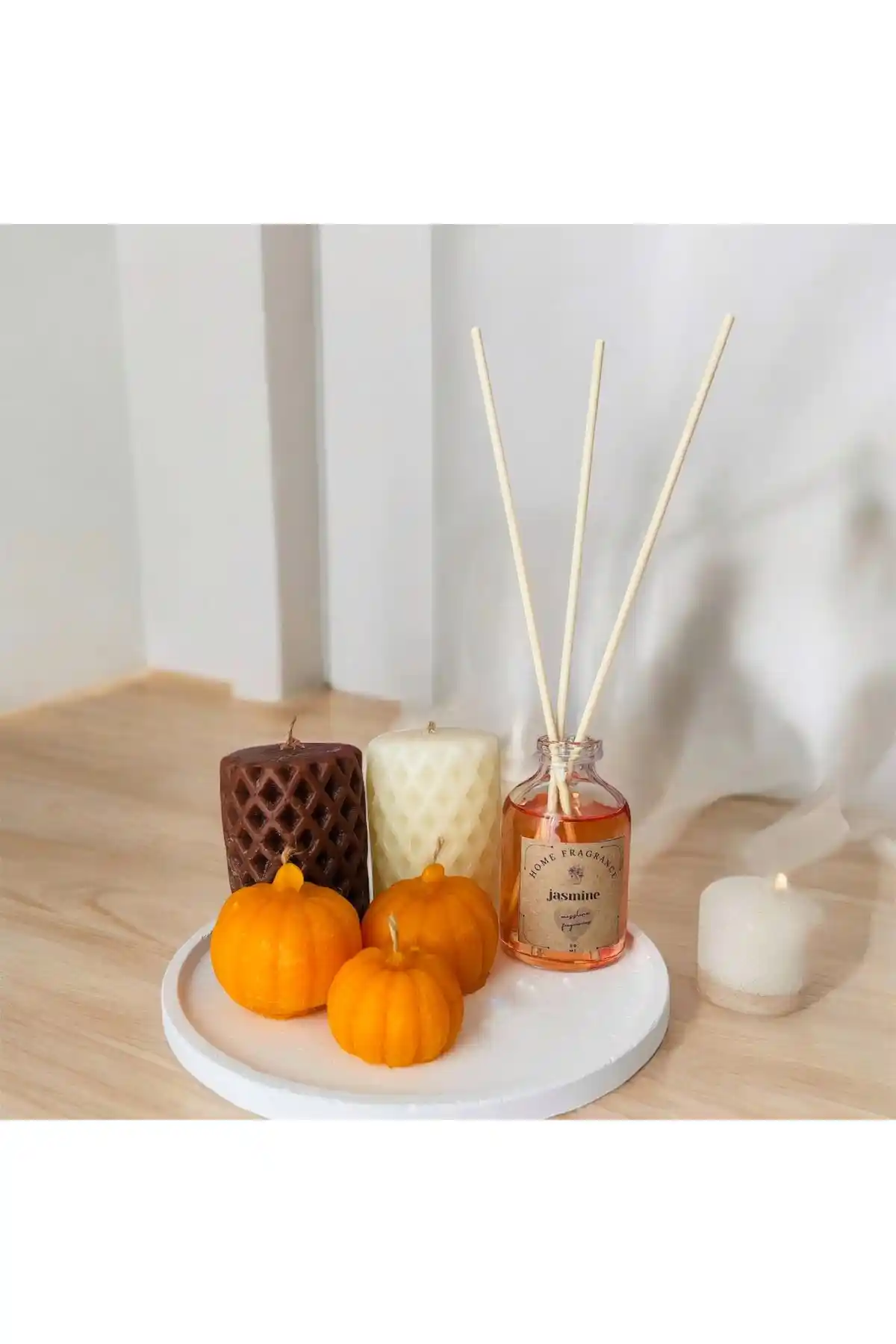 MissTulina Kozmetik Yılbaşı Temalı Yasemin Bambu Oda Kokusu Seti 2025 Dekoratif Tasarım