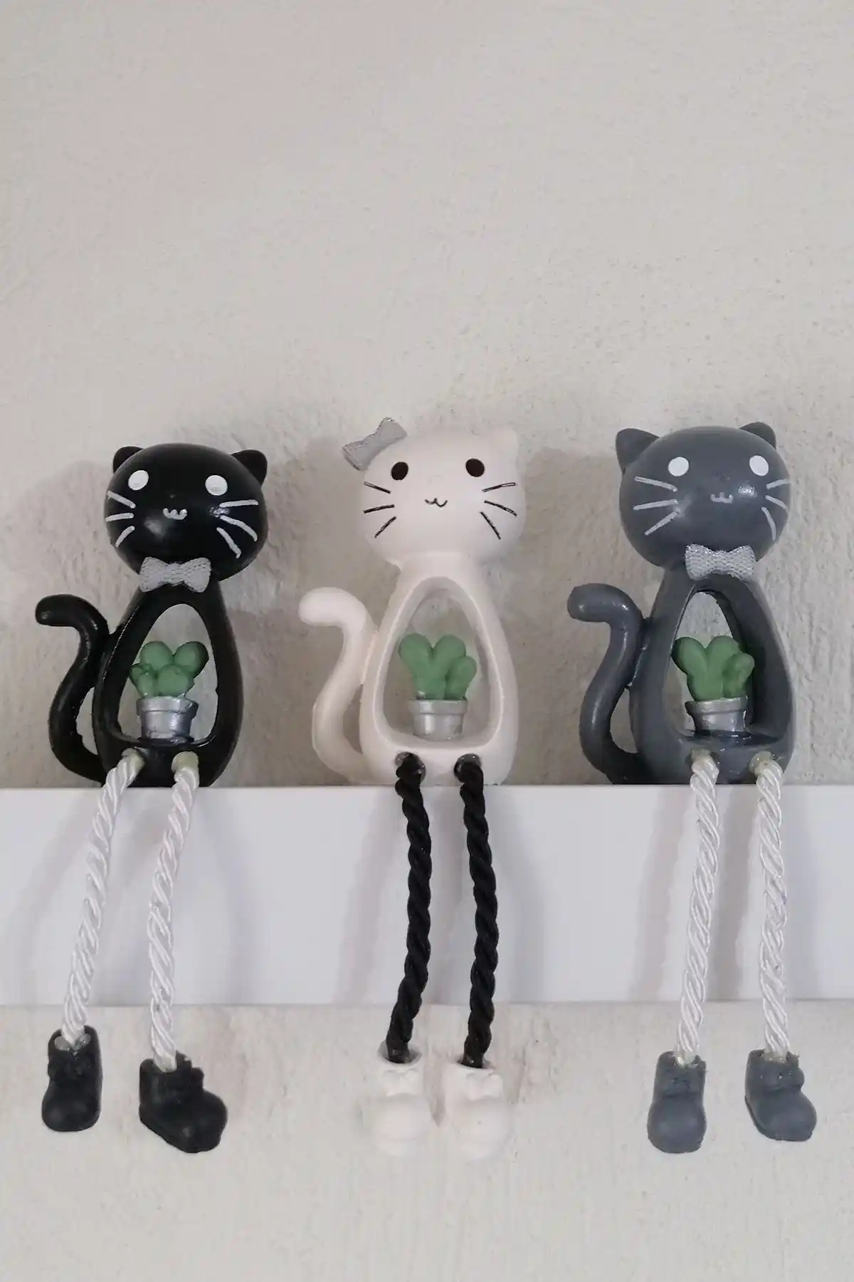 Modern Kedi Biblo Seti ile Ev Dekorasyonunuza Şıklık Katın