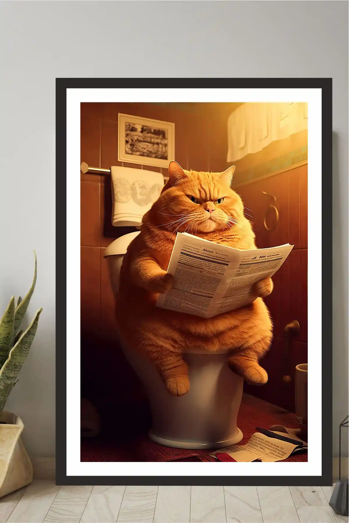 Modern Kedi Tasarımlı MDF Tablo ile İç Mekanlarınızı Şık ve Canlı Hale Getirin