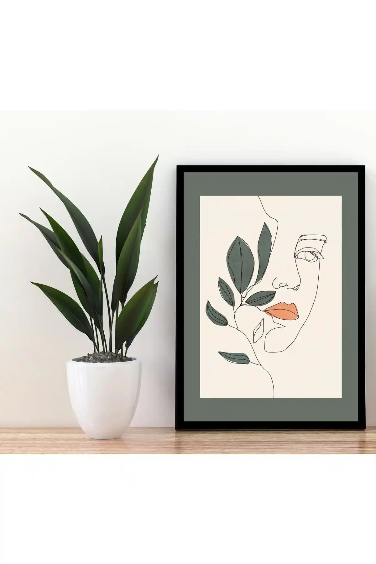 Modern Siyah Çerçeve Görünümlü Duvar Dekoru – Minimalist ve Şık Tasarım