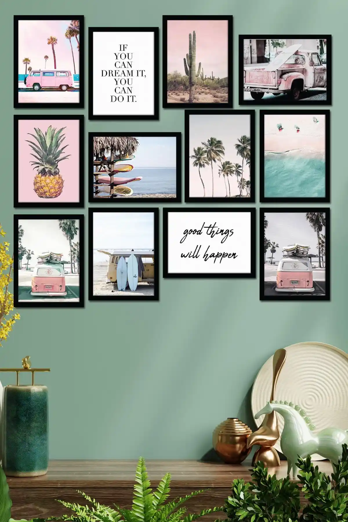 Modern Stil 12 Parçalı MDF Tablo Ev ve Ofis Dekorasyonunda Şıklık ve Fonksiyonellik