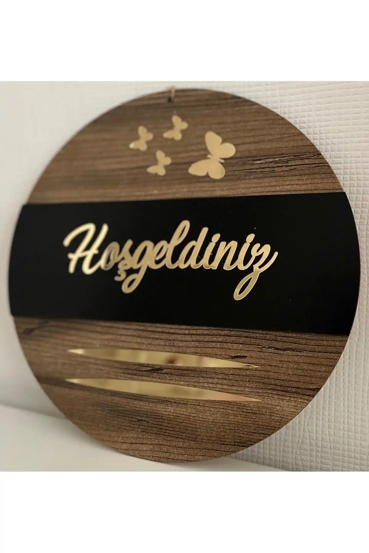 Modern ve Dayanıklı Ahşap Pleksi Kapı Süsü ile Girişinizi Şıklaştırın