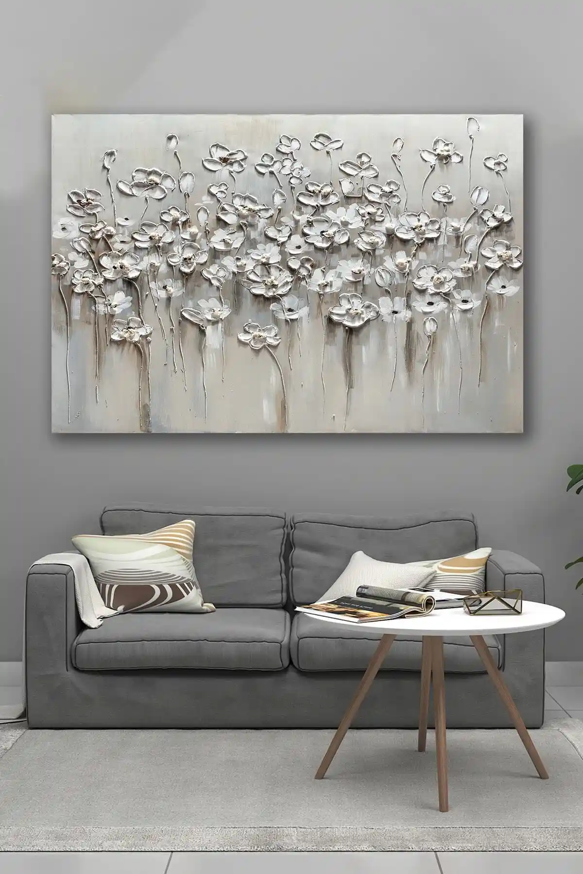 Modern ve Şık 90x130 cm Soğuk Çiçekler Kanvas Tablo Dekorasyon Rehberi