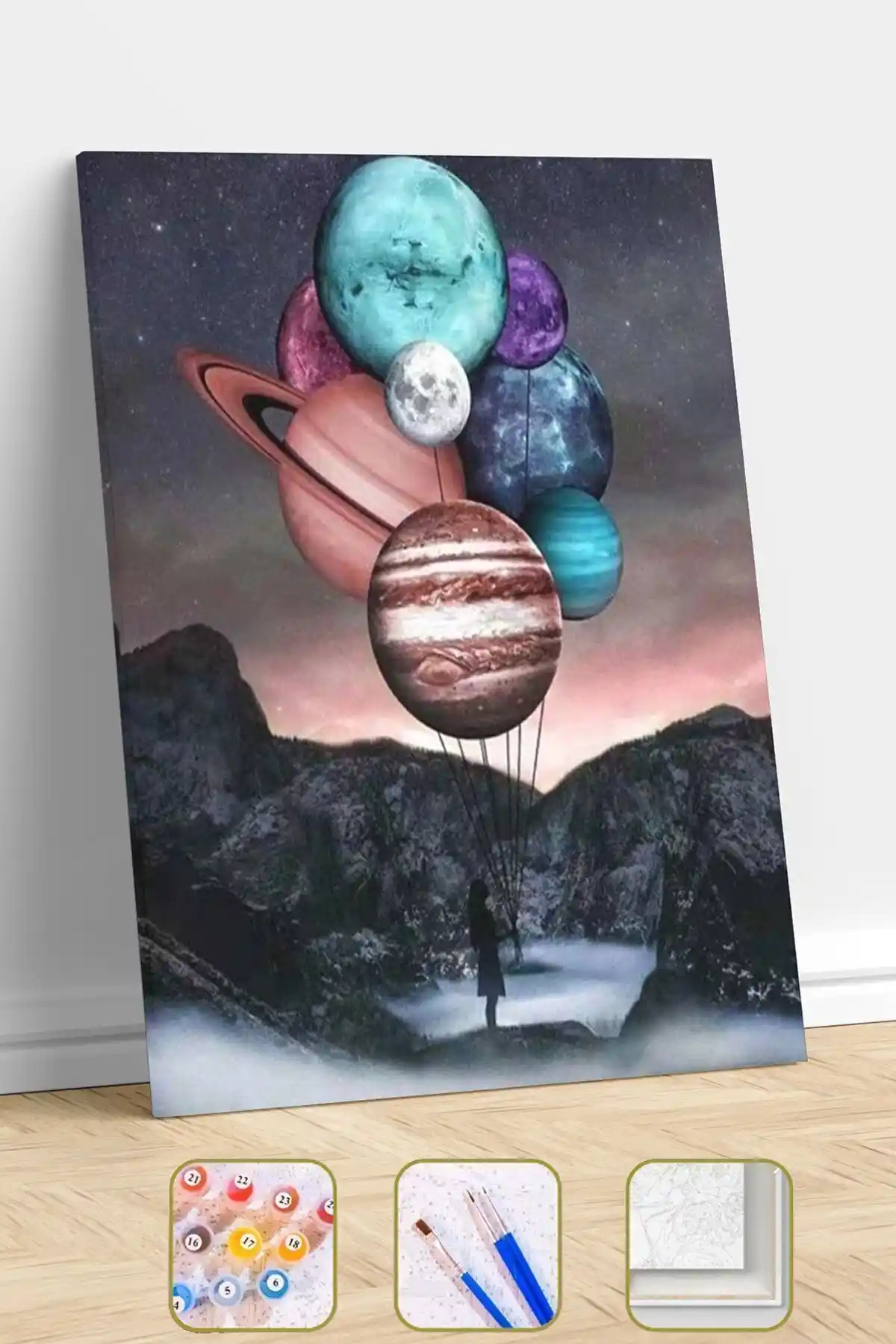 Pastelya Evrenin Sırrı Sayılarla Boyama Seti Uzay Temalı Eğitici ve Eğlenceli Tasarım