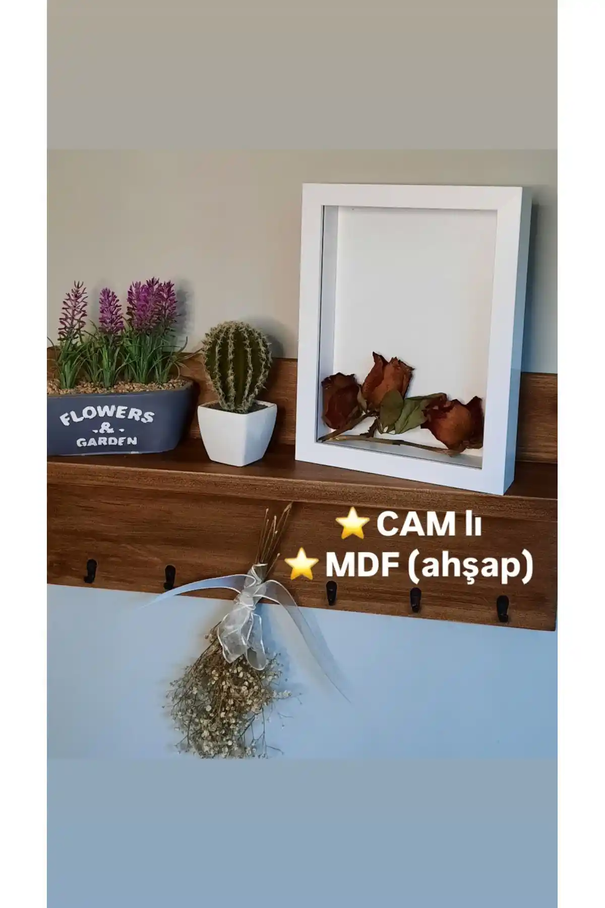 Sevcan Sanat Atölyesi 18×24×3 cm Anı Çerçevesi Estetik ve Dayanıklı Dekorasyon Parçası