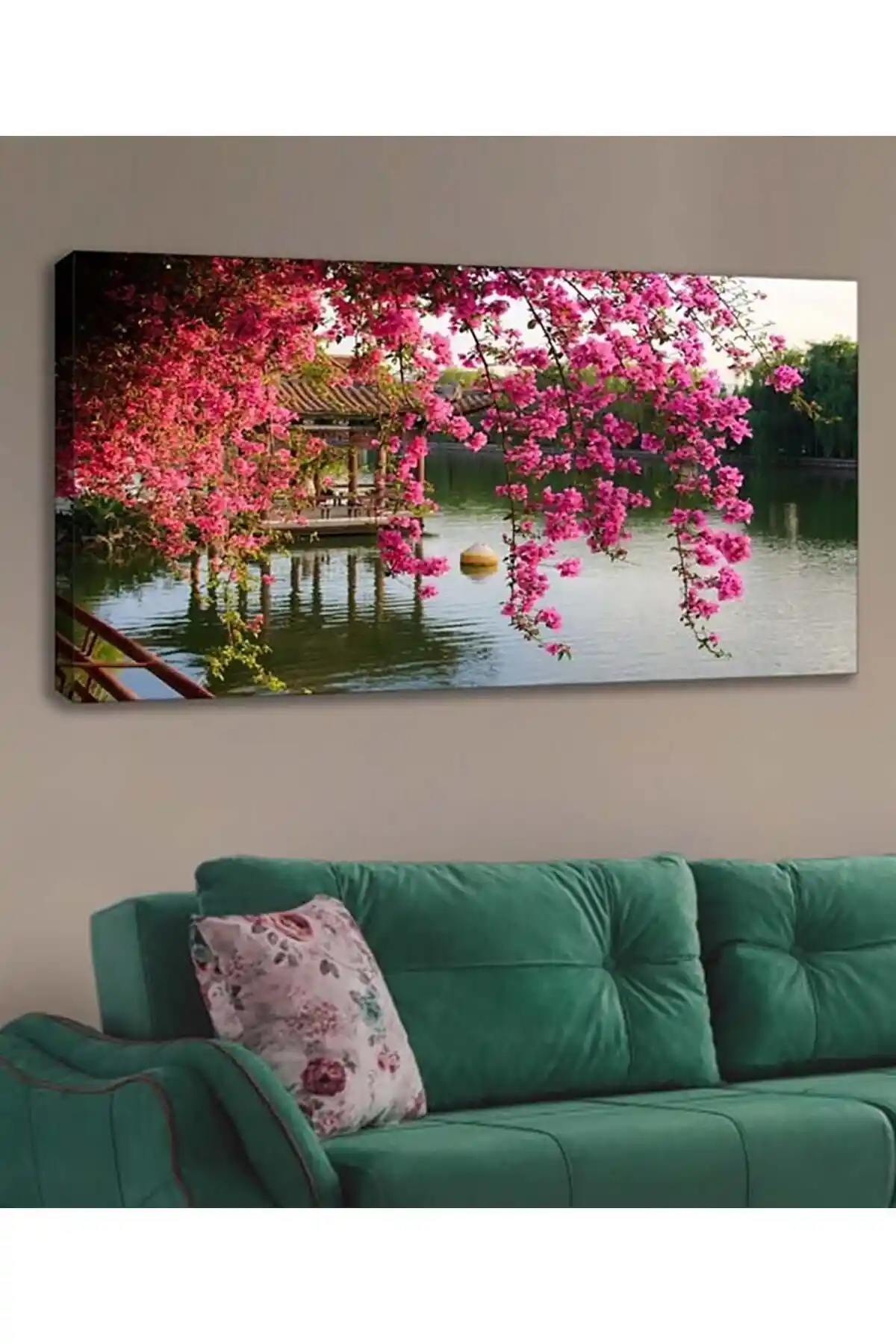 Shop365 Manzara Kanvas Tablo 120x60 cm Doğa Temalı Modern Dekorasyon Parçası