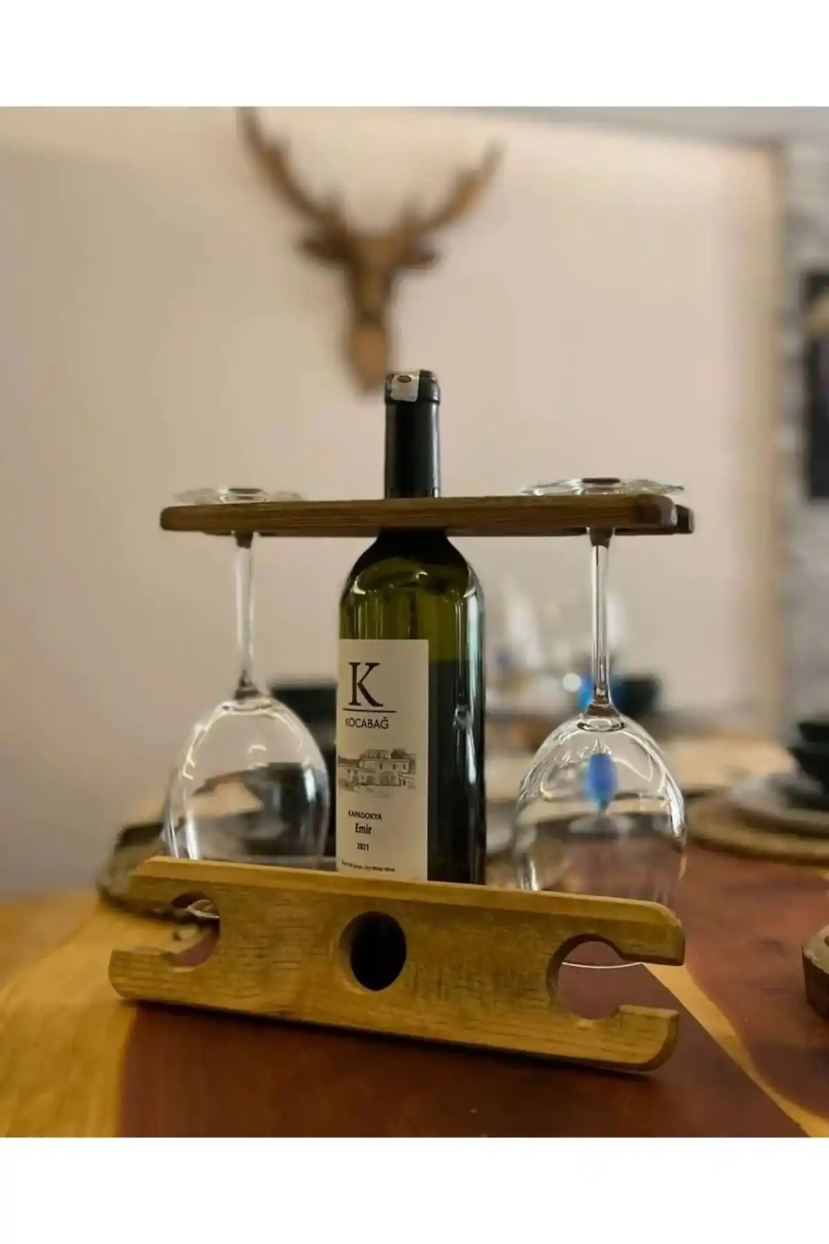 Shopkutuk Şarap ve Kadeh Sunum Tahtası: Estetik ve Fonksiyonellik Bir Arada
