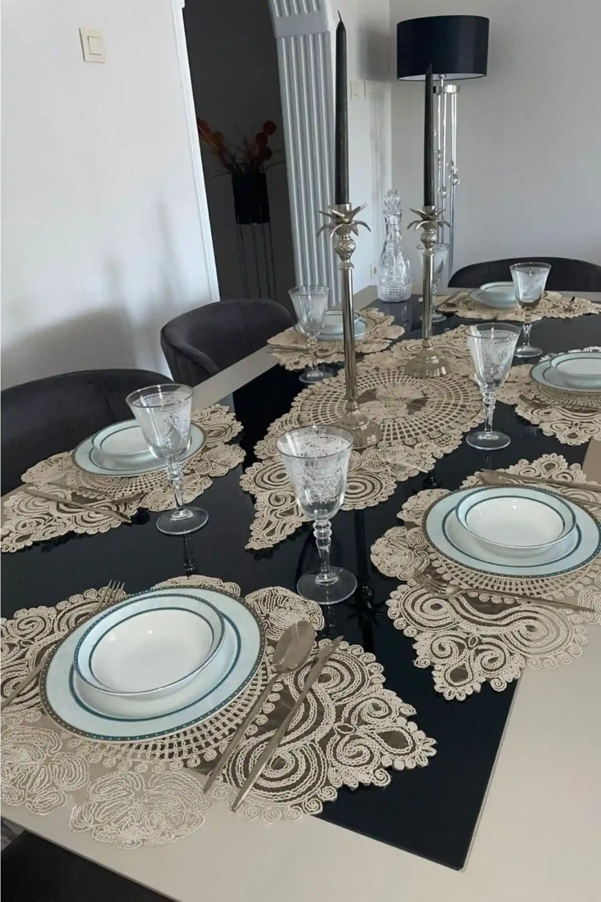 Şık ve Fonksiyonel Masa Seti Çt Çeyizci Tekstil Amerikan Servisleri ve Supla Takımı