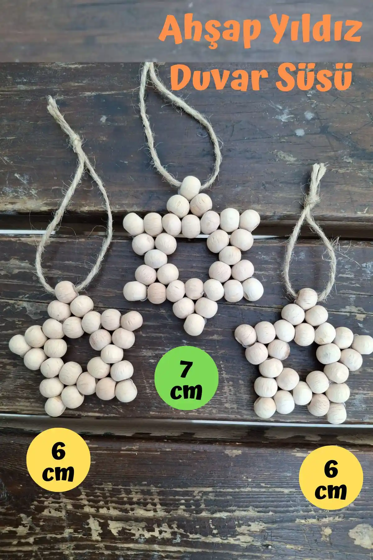 Tsundoku Ahşap Boncuklu Yılz Seti ile Ev Dekorasyonunuzu Zenginleştirin