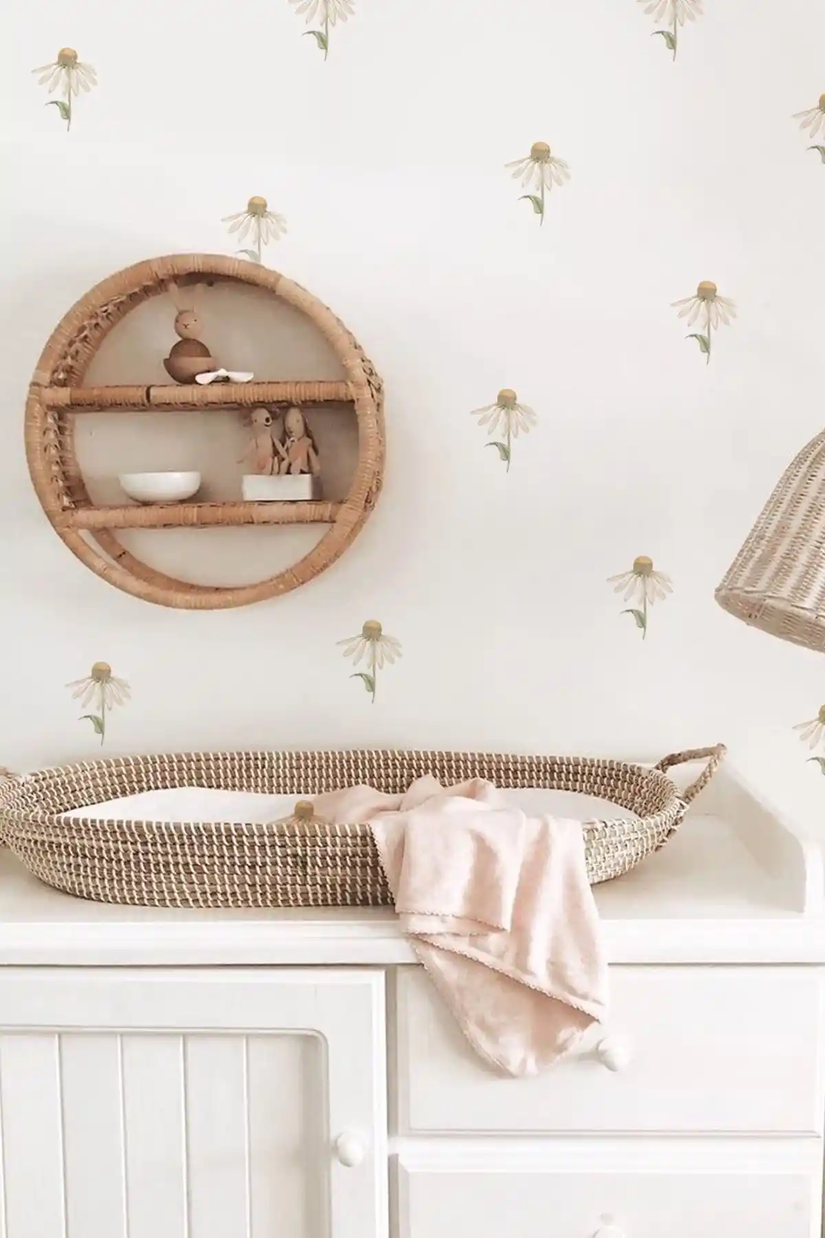 WALLHUMAN Uçan Papatya Çocuk Odası Duvar Stickeri Yüksek Kalite ve Kolay Uygulama