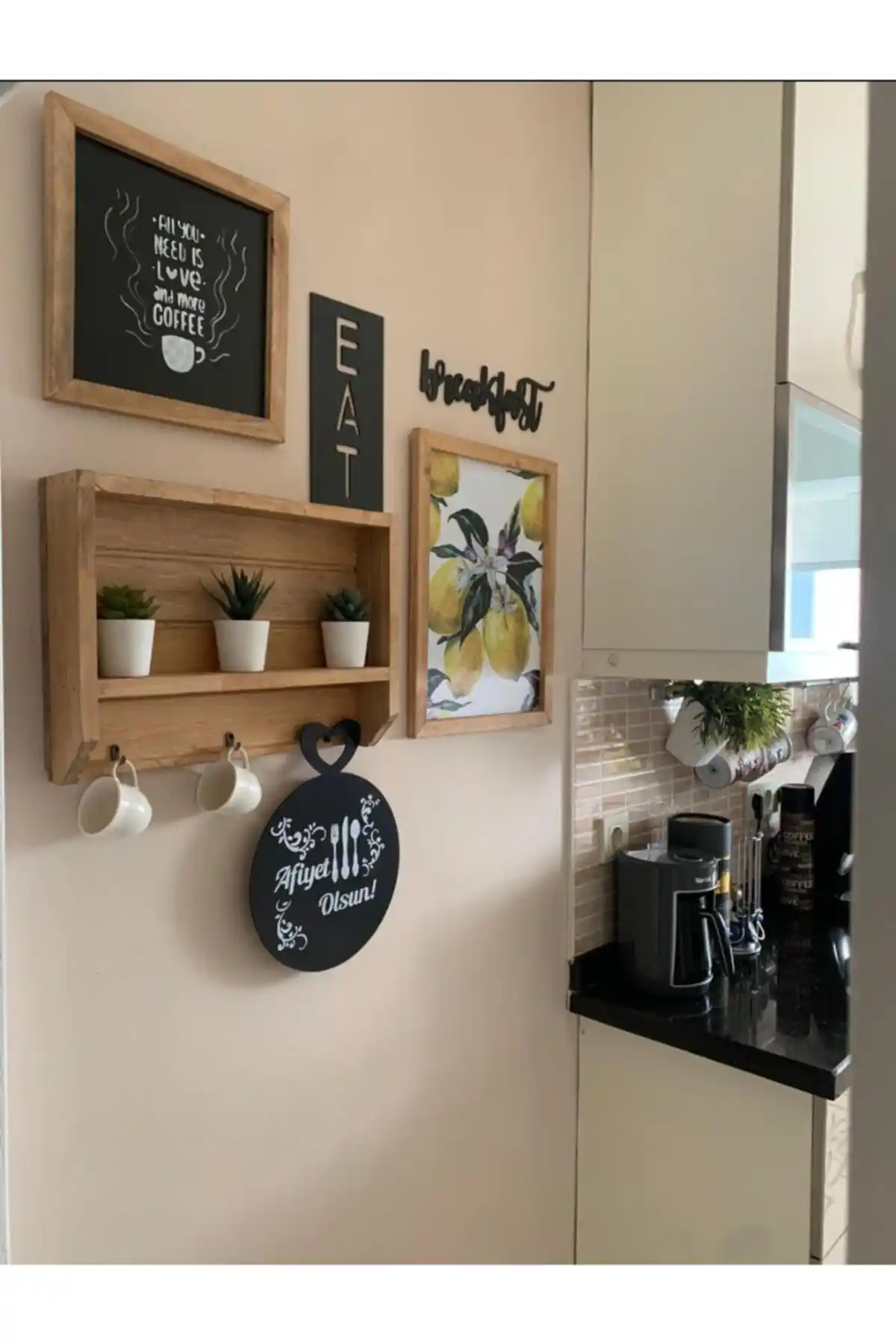 Woodhomeworks Ahşap Mutfak Dekor Seti Doğal Malzemelerle Şık ve Fonksiyonel Tasarım