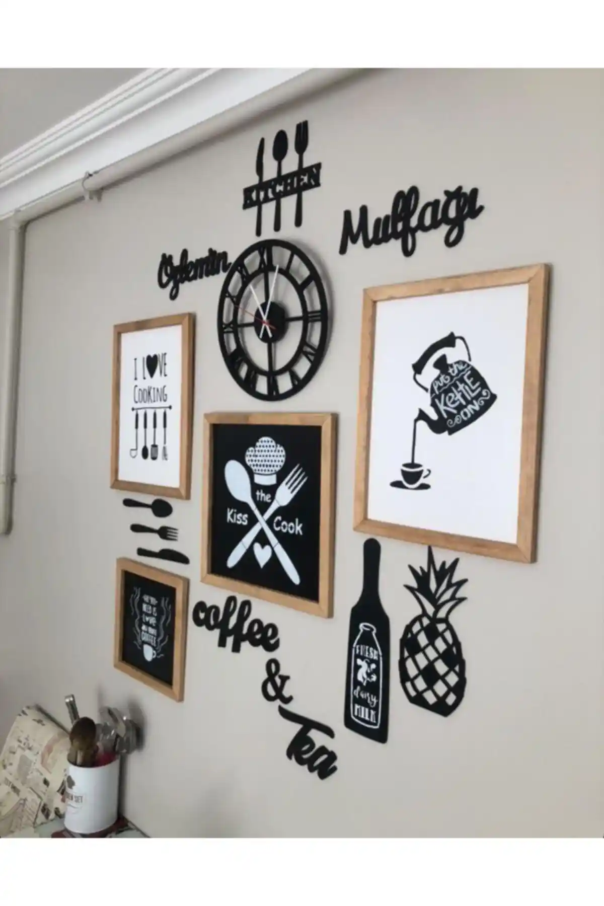 WoodHomeWorks Ahşap Mutfak Dekor Tablo Modern ve Şık Tasarım ile Mutfaklara Sıcaklık Katıyor