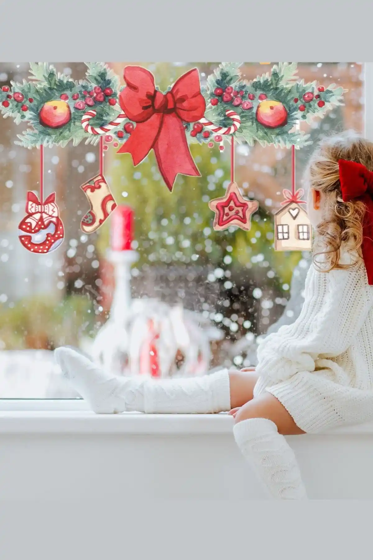 Yılbaşı Dekorasyonu İçin Kurdeleli Süsler Seti – Renkli ve Kolay Uygulama