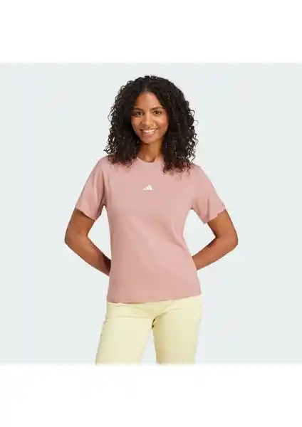 adidas JI6075 Essentials Small Logo Pamuk Tişört Günlük ve Spor Kullanımına Uygun