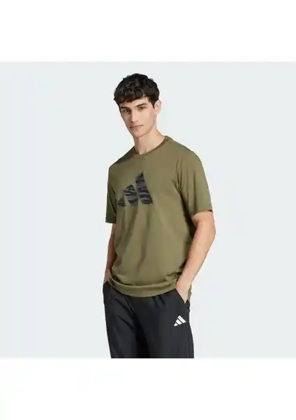 Adidas JI6768 Codes Camo Graphic Tee Spor ve Günlük Kullanım İçin Modern Tasarım