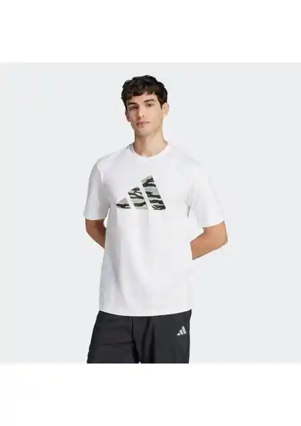 adidas M Camo Logo Erkek Tişörtü Modern ve Konforlu Tasarımıyla Günlük Şıklık
