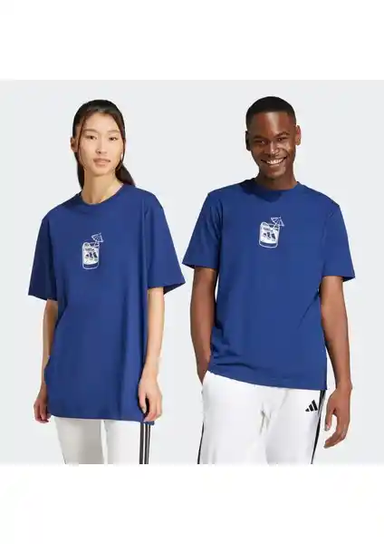 adidas M L Drınk Tee Erkek Tişört JJ4014: Şık ve Konforlu Günlük Spor Giyim Seçeneği