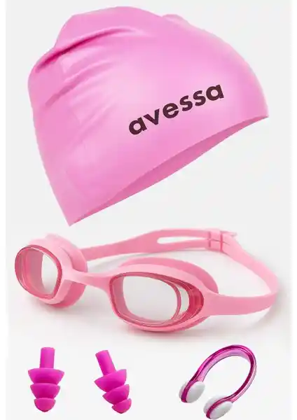 Avessa 4'lü Pembe Deniz Havuz Seti Yüzme Konforu ve Güvenliği Sağlar