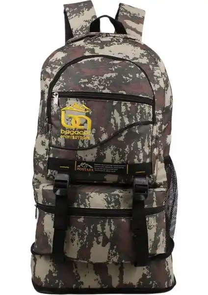 Bagacar Kamuflaj Körüklü Dağcı Sırt Çantası: Dayanıklı ve Çok Fonksiyonlu Outdoor Çanta