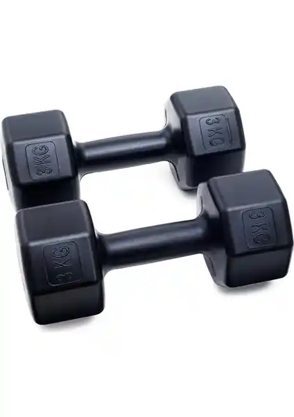 Besinistanbul 3 kg Dambıl Çift Seti Güç ve Konfor Sağlayan Fitness Ekipmanı