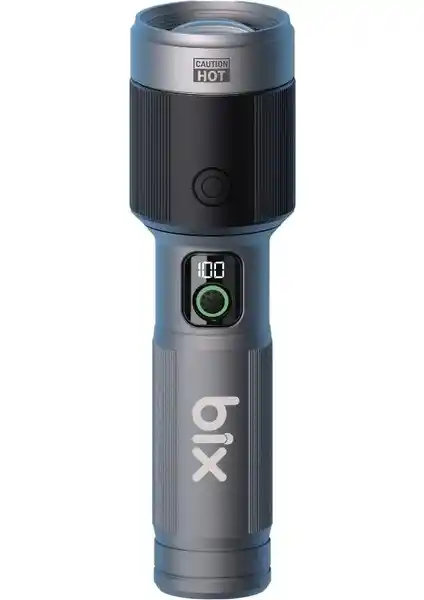 Bix Flashlight BX5101FL 60W LED El Feneri Güçlü, Dayanıklı ve Çok Yönlü Aydınlatma Çözümü