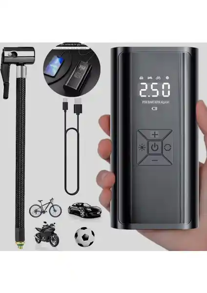 Bubitechh Araç Lastik Şişirme Pompası: Yüksek Performanslı ve Pratik Dijital Çözüm