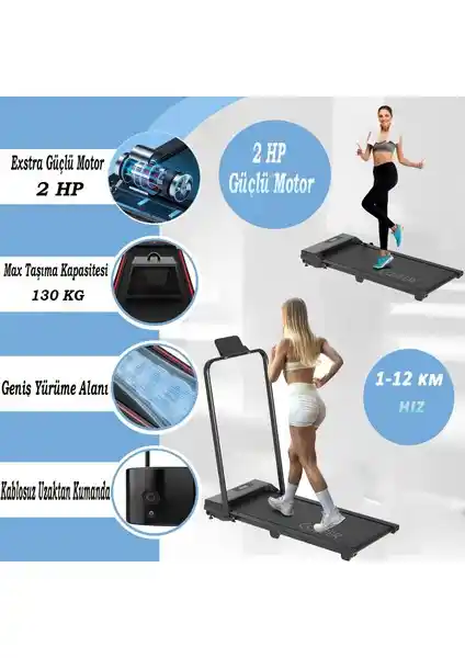 Cosfer 2 Hp Yürüyüş ve Koşu Bandı: Evde Kullanım İçin Yüksek Performanslı Spor Aleti