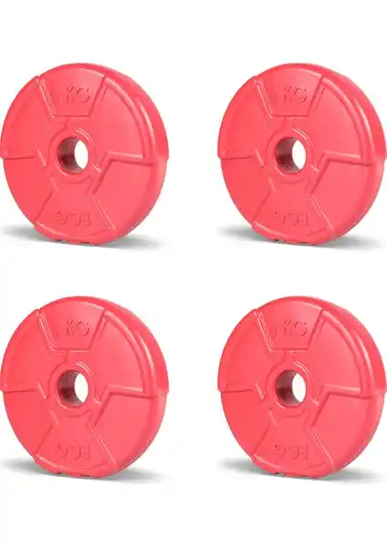 Ecgspor 1 kg Kırmızı Plaka Seti Dayanıklı ve Estetik Spor Aksesuarları