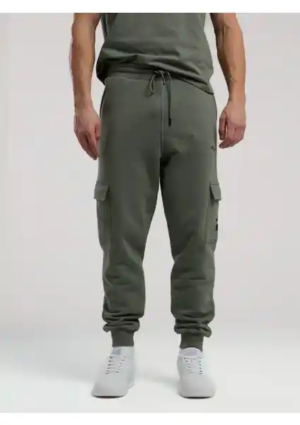 Everlast Ever Essentials Erkek Haki Kargo Cepli Jogger Pantolon Günlük ve Spor Kullanımına Uygun