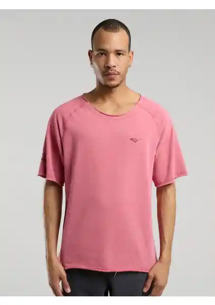 Everlast Ny Street Oversize Geniş Yaka Açık Kırmızı Erkek Tişört: Modern ve Şık Tasarım