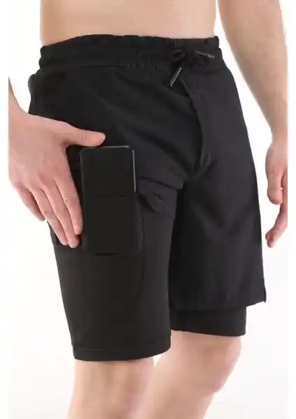 Ghassy Co. Erkek Hızlı Kuruma Micropolyester Spor ve Günlük Kullanım Şortu