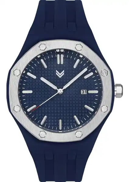 Hummel Kadın Erkek Spor Kol Saati Gümüş Lacivert HM-2004MA-2: Dayanıklı ve Şık Unisex Spor Saati