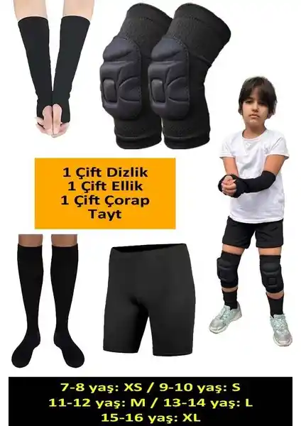 Liggo Çocuk Voleybol Dizliği ve Spor Seti Güvenli ve Konforlu Spor Performansı