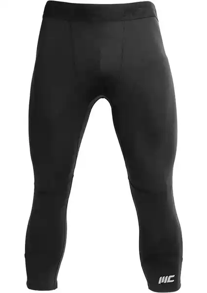 Musclecloth Erkek 3/4 Tayt Siyah: Hafif ve Esnek Spor Giyim için Modern Tasarım