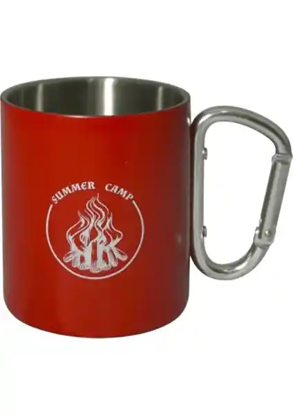 Orcamp Karabinal Çelik Kupa Bardak Mavi: Dayanıklı ve Şık Tasarım ile Pratik Kullanım