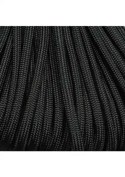 Paracord Dünyası 5 Metre Siyah Paracord Yüksek Kalite ve Çok Yönlü Kullanım