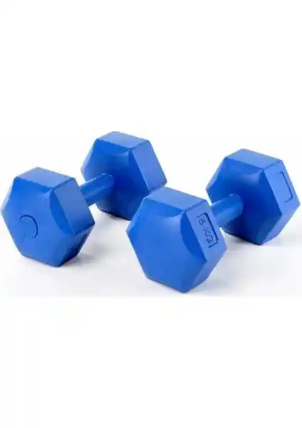 Performans Spor Dambıl Seti 1 kg Çift Plastik Dambıl Ergonomik ve Çok Yönlü Kullanım