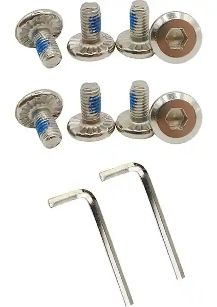 Sportaj 8 Adet Alyan Başlı Alüminyum Paten Vida Seti ile Bakım ve Onarım Kolaylığı