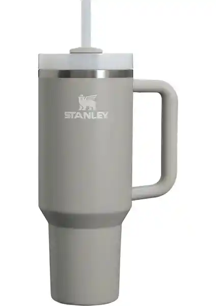 Stanley Quencher Pipetli Termos 1,18 L Açık Gri - Dayanıklı ve Yüksek İzolasyonlu İçin