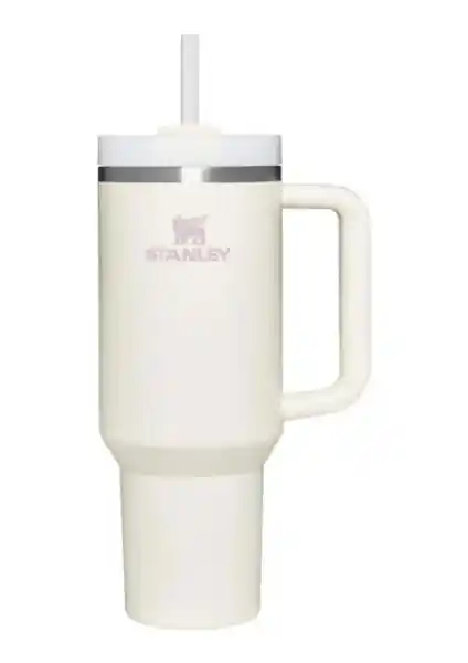 Stanley Quencher Pipetli Termos 1,18 L Krem Renkli Dayanıklı ve Şık Tasarım