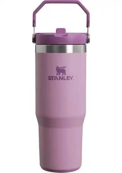 Stanley The Iceflow Flip Straw Pipetli Termos 0,89 L Mor Modern ve Pratik Soğuk Tutucu