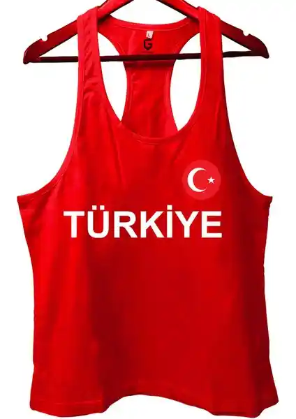 Top Glory Mavi Türkiye Baskılı Spor Tank Topu: Konfor ve Şıklık Bir Arada