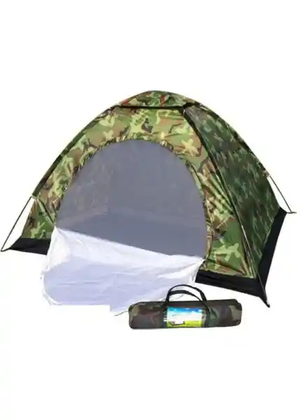 TYY 4 Kişilik Kamuflaj Desenli Kamp Çadırı - Kolay Kurulum ve Dayanıklı Tasarım