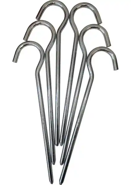 World Camp Galvanizli Çadır Tarp Kazığı 8mm 25cm dayanıklı ve kullanışlı kamp ekipmanı