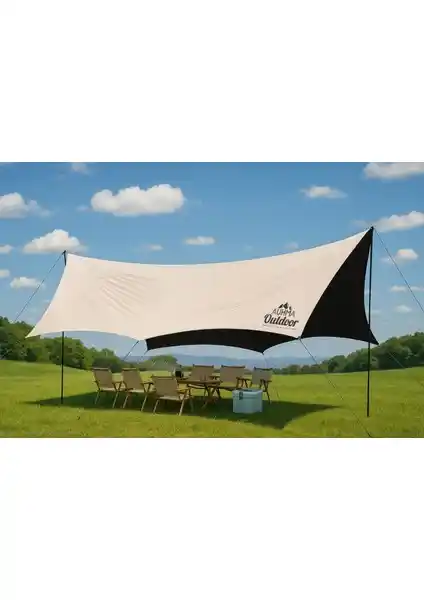 Yussraw Güneşlik Tente 600x300 cm Su Geçirmez Plaj ve Kamp Gölgelik Çözümü